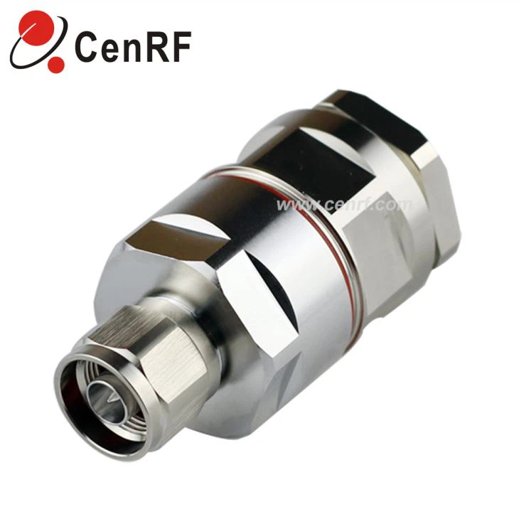 RF N-Male Connector Do 7/8 "Cábla Fuaraithe Íseal Caillteanais